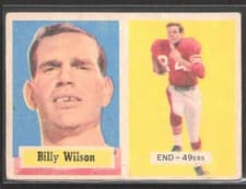 Billy Wilson 1957 Topps card
