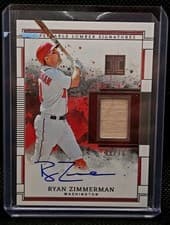 2025 Panini Impeccable Lumber Signatures Ryan Zimmerman #19 card