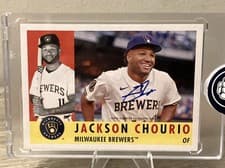 2025 Topps Heritage 25th Anniversary Autographs Jackson Chourio #H25A-JC card