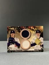 2025 Topps Holiday Dual Relics Yoshinobu Yamamoto / Roki Sasaki #DPR-YS card