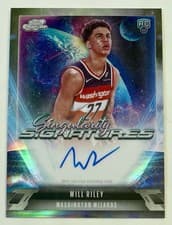 2025-26 Topps Cosmic Chrome Singularity Signatures Will Riley #SS-WR card