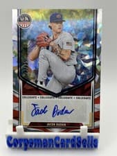 2025 Panini Stars & Stripes Collegiate National Team Signatures Jacob Dudan #NTS-JD card
