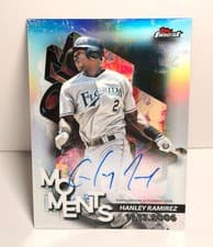2024 Finest Moments Autographs Hanley Ramirez #FMA-HR card