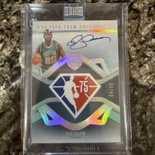 2024-25 Panini Eminence NBA 75th Team Autographs Ray Allen #15 card