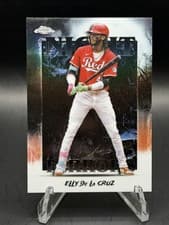 2025 Topps Chrome Update Night Terrors Elly De La Cruz #NT-6 card