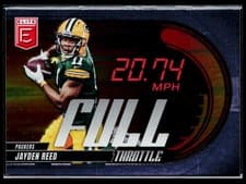 2025 Donruss Elite Full Throttle Jayden Reed #23 card