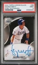 2024 Topps Chrome Black Ivory Autographs George Brett #CPA-GB card