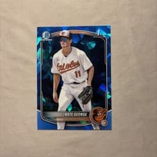 2025 Bowman Chrome Sapphire Edition Prospects Nate George #BCP-184