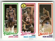 1980 Topps John Long / Magic Johnson / Ron Boone #18 / 88 / 237