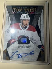 2024-25 Upper Deck Artifacts Top Tier Rookie Signatures Joshua Roy #TTR-JR card