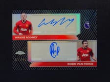 Wayne Rooney / Robin van Persie 2026 Topps Chrome Premier League Dual Autograph card