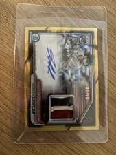 2024 Bowman Chrome Autograph Relics Chrome Refractor Jordan Lawlar #BCAR-JL card