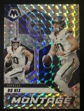 Bo Nix 2025 Panini Mosaic Montage card