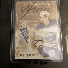 2024-25 Upper Deck Artifacts Fresco Signatures Jack Quinn #FS-JQ card