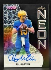 2025 Leaf Vivid Neon Autographs Eli Holstein #NA-EH2 card