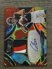 2025 Panini Prizm Rookie Patch Autographs Colston Loveland #3 card