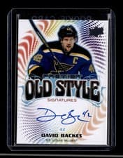 2024-25 Upper Deck Premier Old Style Signatures David Backes #OS-DB card