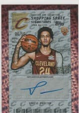 2025-26 Topps Shopping Spree Signatures Tyrese Proctor #SSA-TP card