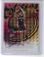 2025-26 Finest Colossal Shots Autographs Jalen Green #CS-JG card