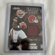 2025 Panini Absolute Ground Hoggs Materials Quinshon Judkins #GHM-QJS card