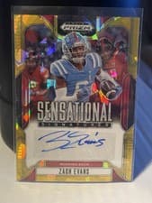 2025 Panini Prizm Draft Picks Sensational Signatures Zach Evans #24 card