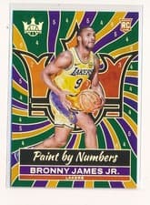 2024-25 Panini Court Kings Paint by Number Bronny James Jr. #23 card