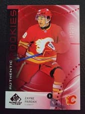 2025-26 SP Game Used Authentic Rookies Zayne Parekh #AR-ZP card