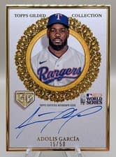 2025 Topps Gilded Collection Gilded Champions Autographs Adolis García #GCH-AG card