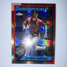 2025 Topps Chrome Update 1990 Topps Chrome Corbin Carroll #90CU-12 card