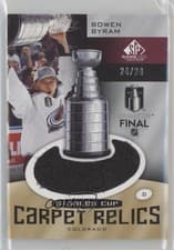 Bowen Byram 2024-25 SP Game Used 2022 Stanley Cup Carpet Relics card