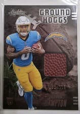 2025 Panini Absolute Ground Hoggs Materials Omarion Hampton #GHM-OHN card