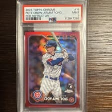 Pete Crow-Armstrong 2024 Topps Chrome Rookie Autograph card