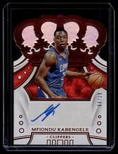 Mfiondu Kabengele 2019 Panini Crown Royale Rookie Autographs card
