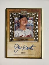 2025 Topps Gilded Collection Gold Framed Hall of Fame Autographs Jim Kaat #HAFA-JK card