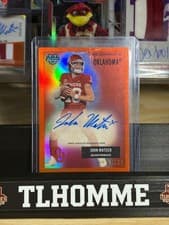 2025 Bowman University Chrome 1955 Bowman Football Autographs John Mateer #55AV-JM card