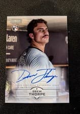 Drew Thorpe 2025 Stadium Club Base Autographs card