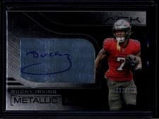 2025 Panini Black Metallic Marks Bucky Irving #3 card