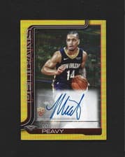 2025-26 Topps Flagship Real One Rookie Autographs Micah Peavy #TFRR-MP card