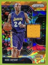 Kobe Bryant 2019 Panini Prizm Sensational Swatches card