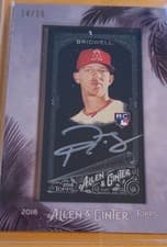 Parker Bridwell 2018 Topps Allen & Ginter Framed Mini Autographs card