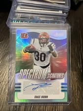 2025 Panini Absolute Spectrum Signatures Chase Brown #SPS-CBN card