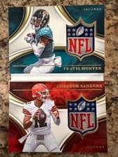 2025 Panini Immaculate Immaculate Dual Autographs Shedeur Sanders/Travis Hunter #1 card