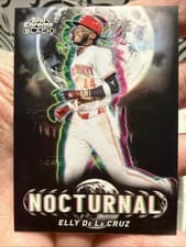 2025 Topps Chrome Black Nocturnal Elly De La Cruz #NOC-15 card