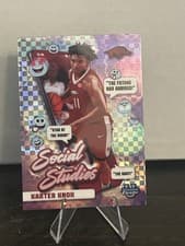 Karter Knox 2024-25 Bowman University Chrome Social Studies card