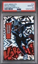 2025 Panini Absolute Kaboom! Vertical Bryce Young #18 card