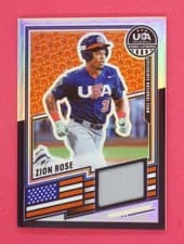Zion Rose 2026 Panini Stars and Stripes Prizm USA Material card