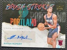 Rayan Rupert 2023 Panini Court Kings Brush Strokes card