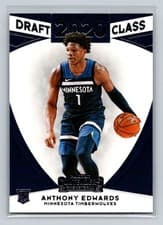2020 Panini Contenders Draft Class Anthony Edwards Red #5 card