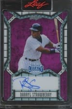2025 Leaf Bronx Legacy Base Autographs Darryl Strawberry #BA-DS1 card