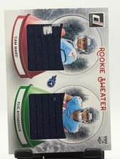 Cam Ward / Elic Ayomanor 2025 Donruss Rookie Holiday Sweater Dual card